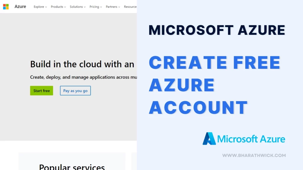 create free azure account