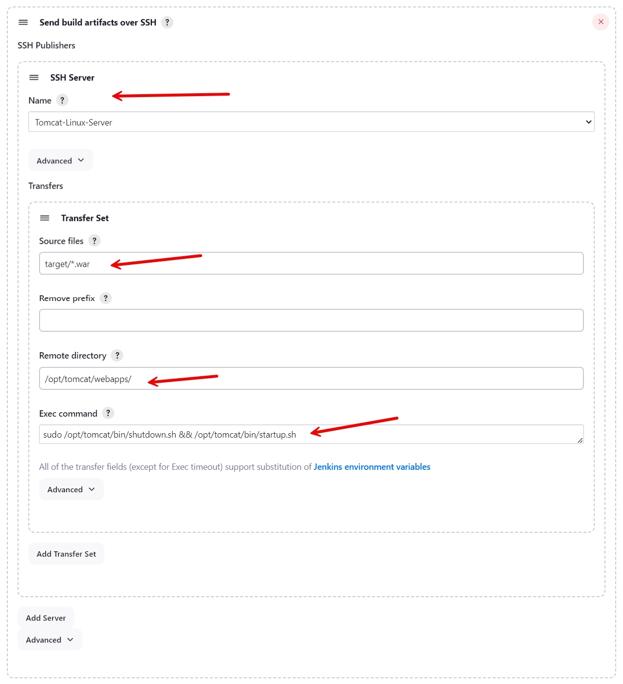 how to deploy a war file to tomcat using jenkins