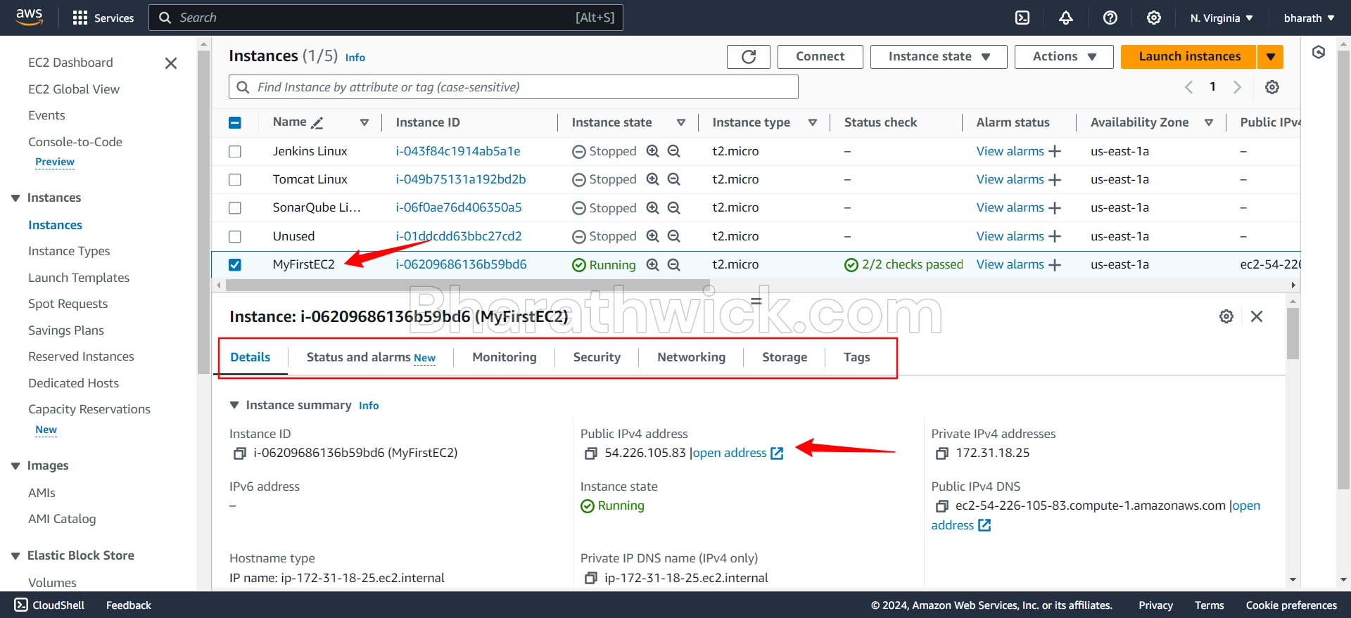 how to create ec2 instance in aws