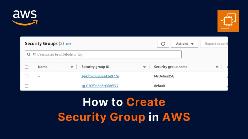 how to create security group in aws