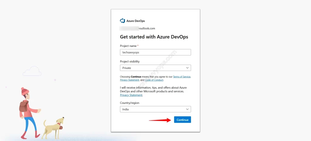 how to create an azure devops account